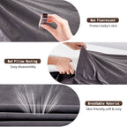 Baby Lounger for Newborns, Baby Nest & Floor Cushion, Soft Cotton, Portable Diaper Changing Pads for Boys & Girls 0-12 Months (Dark Gray)