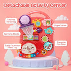 CUTE STONE Baby Walker for Boys Girls, 2 in 1 Sit-to-Stand Learning Walker and Activity Center, Baby Walking Toy, Early Learning Push Toy Gift for Infant