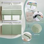 Comfortable Baby Bath Kneeler & Elbow Rest Pad Set – Extra Thick Foam Cushion with Toy Organizer – Non-Slip, Quick Dry Support for Infant & Toddler Bath Time