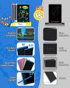 TEKFUN 2 Pack LCD Writing Tablet with Stylus, 8.5in Erasable Doodle Board Mess Free Drawing Pad for Kids, Car Trip Educational Toys Birthday Christmas Gift for 3 4 5 6 7 Girls Boys (2*Blue)