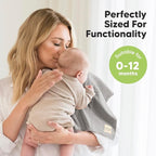 Organic Burp Cloths Baby Boy, Girl - 6-Pack Large Cotton Burping Cloths for Babies, Spit Up Rags, Super Absorbent, Ultra Soft Newborn Rag, Gender Neutral, Machine Washable, Durable (Nordic)