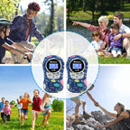 Qniglo Walkie Talkies for Kids - Rechargeable Kids Walkie Talkies with Clear Sound, Long Range - Perfect Birthday for 3-8 Year Old Boys Girls - Outdoor Adventures, Camping, Hiking