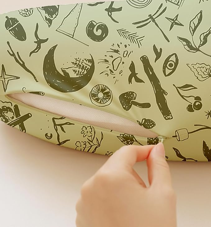 Nursing Pillow Covers 2 Pack, Breastfeeding Pillow Slipcovers Soft and Stretchy, Nursing Covers for Baby Girls Boys Newborn