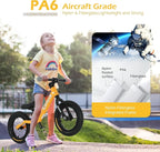 12" Balance Bike for 2, 3, 4, 5 Year Old Boys and Girls, Lightweight Nylon Frame Toddler Training Bike No Pedal Bikes for Kids with Adjustable Seat and Air Tires