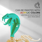 Hands Craft DIY 3D Wooden Puzzle – 6 Assorted Wild Animals Bundle Pack Set Brain Teaser Puzzles Educational STEM Toy Adults and Kids to Build Safe and Non-Toxic Easy Punch Out Premium Wood JP2B8