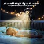 Stroller Fan, Battery Operated Baby Stroller Fans, 8000mAh Rechargeable Fans, 75° Auto Oscillation Portable Fan, 5-12H Runtime, 4 Speeds Wind, Detachable Base & LED Display