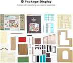 Rolife DIY Miniature Cafe House Kit for Adults to Build, Tiny House Making Kit with Furniture, Halloween/Christmas Decorations/Gifts