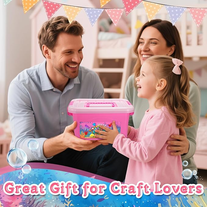 MDINGTD Aqua Water Gel Toy Kit for Kids, DIY Squishy Toys Art Crafts Kits with 12 Gels and 12 Molds, Make Your Own Creative Toys Party Favors Christmas Birthday Gifts for Girls Ages 4-12