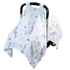 80S Muslin Car Seat Cover for Babies - Soft & Breathable Infant Carrier Canopy, Lightweight Sunshade for Summer, Universal Fit for Baby Boys & Girls