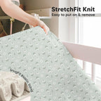 KeaBabies 2-Pack Baby Crib Sheets for Boys, Girls - 52x28 Viscose Derived from Bamboo Toddler Bed Sheets Neutral, Fitted Crib Mattress Cover for Standard Baby Bedding, Soft & Cozy (Daisies)