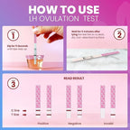 Pelvana Pregnancy and Ovulation Test Strips Combo Kit - 50 LH Fertility Test Strips + 20 Pregnancy HCG Checker Kits - Identify Your Peak Fertility Days - Easy at Home Ovulation Tests (70 Piece Kit)