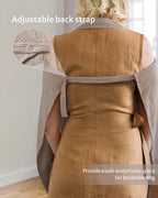 Blissful Diary Muslin Nursing Cover for Breastfeeding, Breathable Breastfeeding Cover up with Arch Neckline for Women, Nursing Apron (Agreeable Gray)