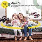 Holy Stone HS210 Mini Drone for Kids 8-12 and Beginners, RC Nano Quadcopter Indoor Drone with Circle Fly, Auto Hovering, 3D Flip, and Headless Mode, Great Gift Toy for Boys and Girls, Pink