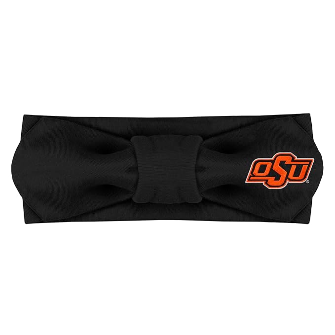 Creative Knitwear Oklahoma State Cowboys Infant Girls Black Solid Hair Knot Headband Embroidered Logo - Size Newborn - 4T