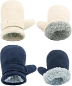 BAVST Baby Toddler Winter Mittens Girls Warm Fleece Lined Gloves Kids Sherpa Lined Mittens for Boys