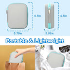 Baby Healthcare and Grooming Kit, 28 in 1 Portable Baby Essentials Kit Electric Nail Trimmer Set with Gas Relief Hair Brush Comb Nasal Aspirator for Newborn Boys Girls (Grey White)