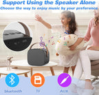 Mini Karaoke Machine,Funny Toys Christmas Birthday Gifts for Kids Age 4-12 Girls,Boys,Adults, Karaoke Microphone Toys for 4,5,6,7,8,9,10,11,12+ Year Old Girls Boys (Black 2 mics)