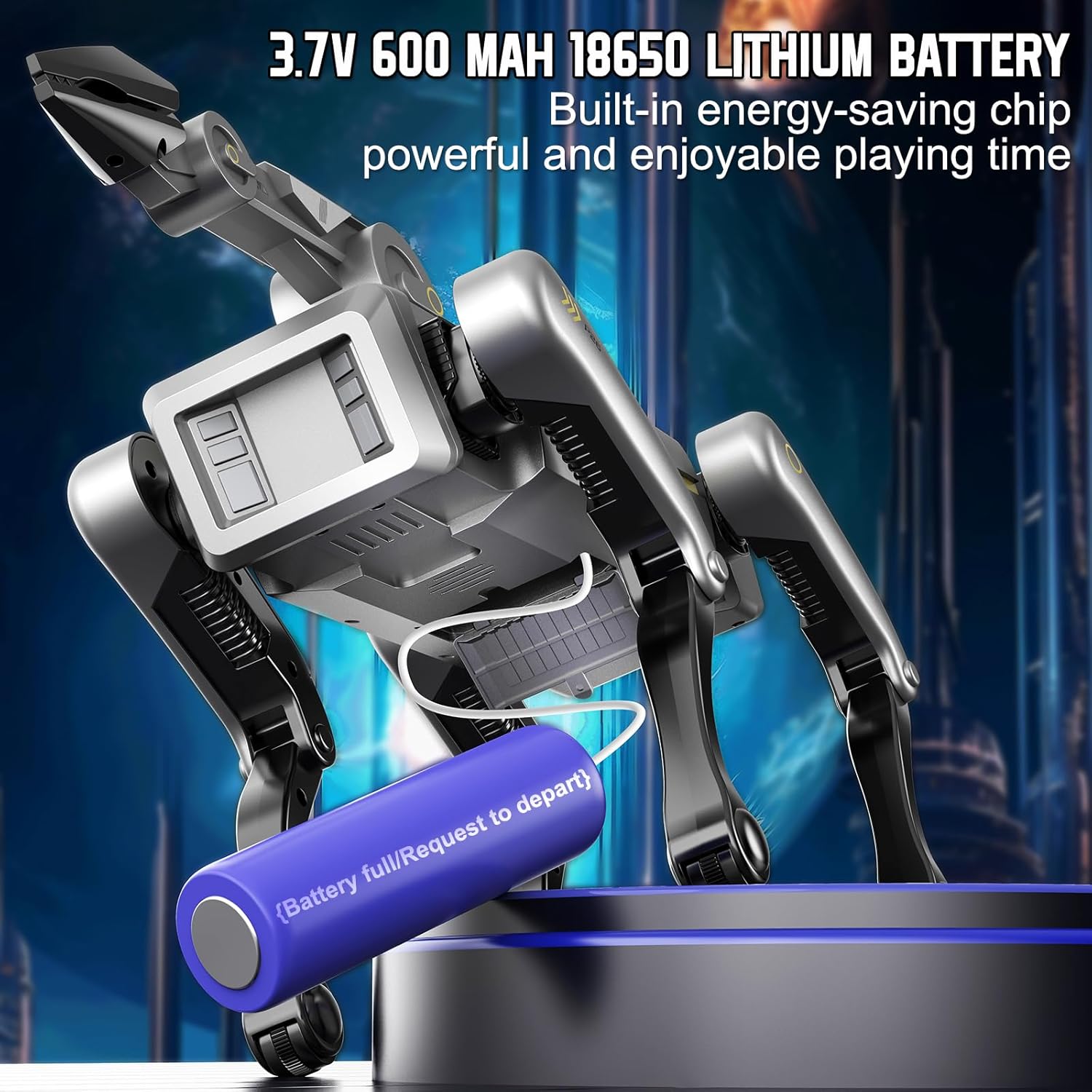 STEM Smart Robot Dog with Mechanical Claw, Grab & Carry Toys, Remote Control Programmable Robot Pet for Kids Ages 6+, Interactive Dog with 18+ Tricks, Gift for Boys & Girls