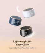 Dreamegg Sound Machine with Nursery Lamp - Sound Machine Baby, Soothing Sounds, Timer, Memory Function, 10 Colour Night Light, White Noise Machine Alarm Clock for Newborn Baby Registry Gift, White