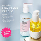 Evereden Baby Cradle Cap Care Bundle: Clean & Vegan Shampoo, Body Wash, Protecting Oil for Newborns - Great for the Whole Family