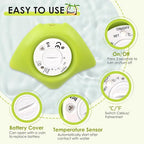 Baby Bath Water Thermometer - Floating Safety Toy for Bathtub With Temperature Warning - Room Thermometer for Infants, Toddlers, Girls, Boys, Newborn Kids