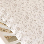 Crib Sheets Neutral - Fitted Baby Crib Sheets Bed for Girl Boy - 2 Pack Standard & Toddler Mattress - Buttery Soft Organic Cotton Blend (Magic Forest)