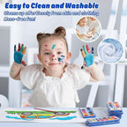 12 Packs Watercolor Paint Set Bulk, 12 Vibrant Colors Washable Watercolors with Brushes for Kids, Art Activities Painting Supplies for School Classroom Home