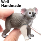 6PCS Australian Animal Figurines Family Toys for Kids, Zoo Safari Animal Figure, Includes Koala,Kangaroo,Platypus Figures with Cubs, Birthday Gift Party Favors Cake Toppers for Boy Girl