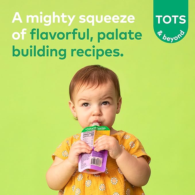 Plum Organics Mighty Morning Organic Toddler Food - Banana, Kiwi, Spinach, Greek Yogurt, and Barley - 4 oz Pouch (Pack of 12) - Organic Fruit and Vegetable Toddler Food Pouch