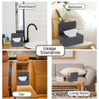 NOVWANG Wipes Dispenser, Baby Wipe Holder, Keeps Wipes Fresh, Refillable Wipe Container Baby Wipes Case for Bathroom Wipes Pouch Case (Deep Grey)