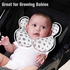 KAKIBLIN Baby Neck Pillow, Baby Head Pillow, Upgraded Travel Support Pillow for Carseat, Neck Support for Car Seat,Pushchair (Snail)