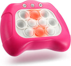 Quick Push Game Console ,4 Modes Games, A Toy Game Machine That Exercises Reaction Ability and Improves Concentration |Teens Boys & Girls Ages 3-12 Years Old & Up (Suitable for Girls in Pink)