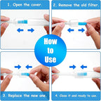 100-Pack of Premium Nasal Aspirator Hygiene Filters, Replacement for Nosefrida Nasal Aspirator Filters, BPA, Phthalate & Latex-Free