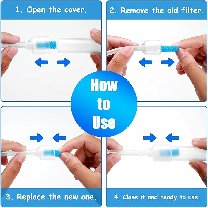 100-Pack of Premium Nasal Aspirator Hygiene Filters, Replacement for Nosefrida Nasal Aspirator Filters, BPA, Phthalate & Latex-Free
