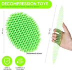 Fidget Worm Toy, Real 3D Printed Toys, Funny Pocket Worm Fidget Toy for Adults & Kids, Silent Resistance Stress Relief Toy Desk Fidgets for Adults Kids (Fluorescent Green)