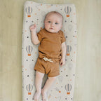 BROLEX Changing Pad Covers for Baby: Boy Girls Ultra Stretchy Soft 2 Pack Starsmoon & Balloon