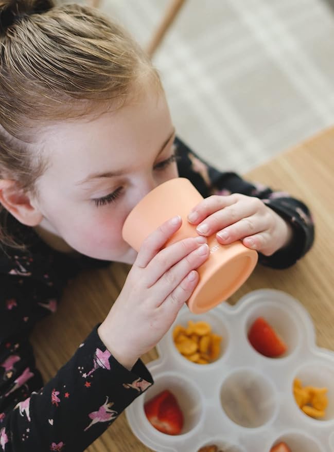 otterlove Silicone Baby & Toddler Training Cup - Pediatric OT Approved - 100% Platinum Pure LFGB Silicone - Unbreakable - Plastic Free - Tiny Cup Perfect for Baby Led Weaning