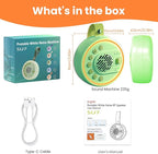 White Noise Machine Portable Sound Machine with 22 Soothing Sounds for Kids Adults, 4 Modes Night Light,3 Sleep Timer,Sound Therapy for Home Office Travel,Green