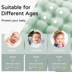 Yoofoss Hooded Baby Towels for Newborn 2 Pack 100% Muslin Organic Cotton Baby Bath Towel with Hood for Babies, Infant, Toddler and Kids, 32x32Inch, Soft and Absorbent Newborn Essential,Blue&Green