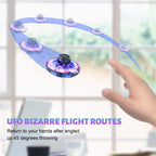 Hand Operated Mini Drones, Fidget Flying Spinner with Lights, UFO Drone Flying Toys, Cool Stuff Gadgets Christmas Birthday Gifts for Boys Girls Teens 8 9 10 11+