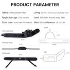 Ergonomic Baby Hip Carrier-Baby Waist Stool with Adjustable Strap and Chest Harness Huge Storage Enhanced Lumbar, Carrier for Newborn to Toddler Black