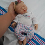 Lifelike Reborn Baby Dolls - 12-inch Full Silicone Newborn Girl, Real Life Baby Dolls with Clothes & Feeding Accessories Set for Kids Age 3+