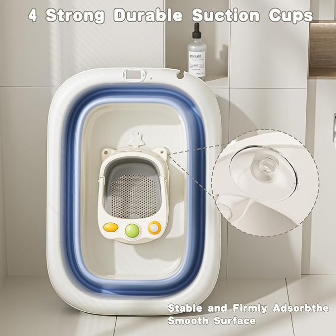 Baby Bath Seat for Babies 6 Months & Up - Bath Seats for Babies Sitting up, Non-Slip Toddler & Infant Bath Seat Comfortable Baby Bath Chair