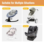 KAKIBLIN Baby Neck Pillow, Upgraded Baby Support Pillow,Head Pillows for Carseat, Newborn Neck Support for Car Seat,Pushchair,Travel(Brown)