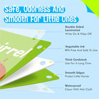 Animal Flashcards, 50 Double-Sided Cards, Wild/Farm/Marine Animal Cards Educational Learning Tools for Preschool and Toddlers Learning (2 Reclosable Rings Attached)