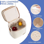 Breastmilk Cooler Bag with Ice Pack Fits 6 Baby Bottles Up to 9 Ounce