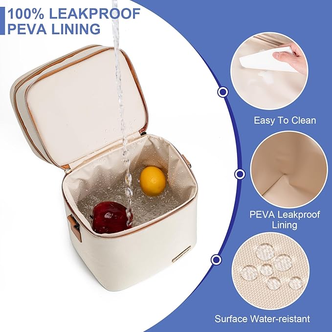 Breastmilk Cooler Bag with Ice Pack Fits 6 Baby Bottles Up to 9 Ounce