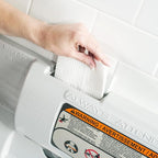 Foundations Classic Horizontal Wall-Mounted Baby Changing Station for Commercial Restrooms, Includes One Handed Adjustable Safety Strap & Liner Dispenser, Gray (100-EH)