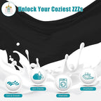 Cute Castle Pregnancy Pillows, Soft U-Shape Maternity Pillow with Removable Cover - Full Body Pillows for Adults Sleeping - Pregnancy Must Haves - Jumbo 57 Inch - Black