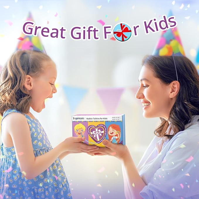 Walkie Talkies for Kids Rechargeable,Toys for Boys and Girls Ages 3-12, 3 Pack Long Range 2-Way Radios, Birthday Gifts,Christmas Stockings, Outdoor Play, Family Games, Hiking Camping Gear